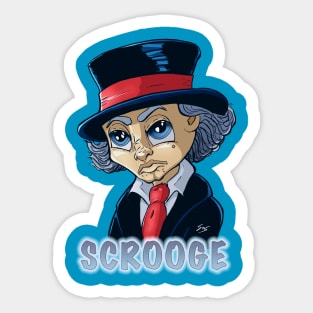 Scrooge Bah Humbug Sticker